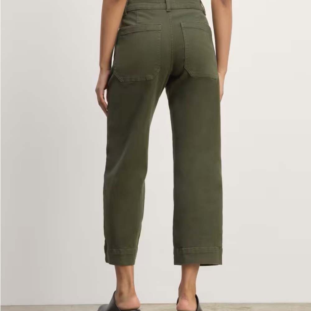 Everlane Cropped Straight pants olive size 10